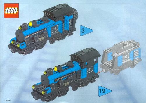 LEGO Large Locomotive (base unit without color trim elements) (3741)