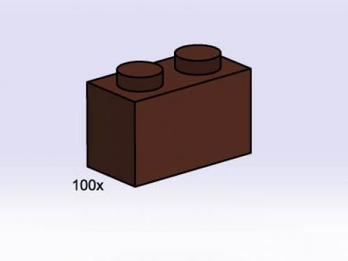 LEGO 1 x 2 Brown Bricks (3751)
