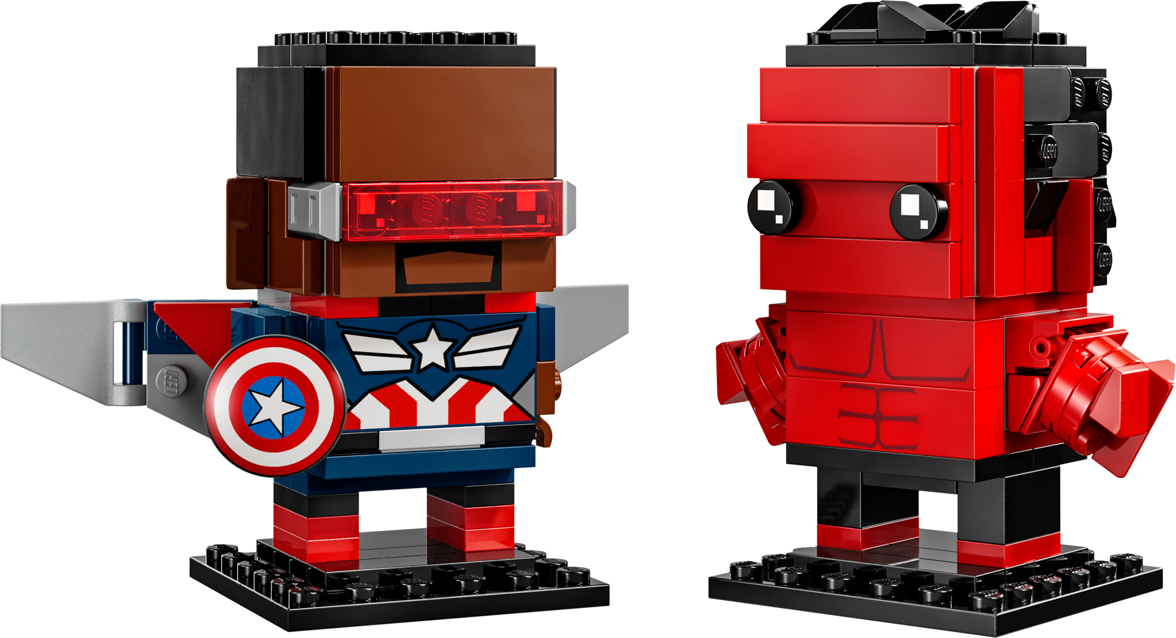 LEGO Figuras del Capitán América y Hulk Rojo (40668)
