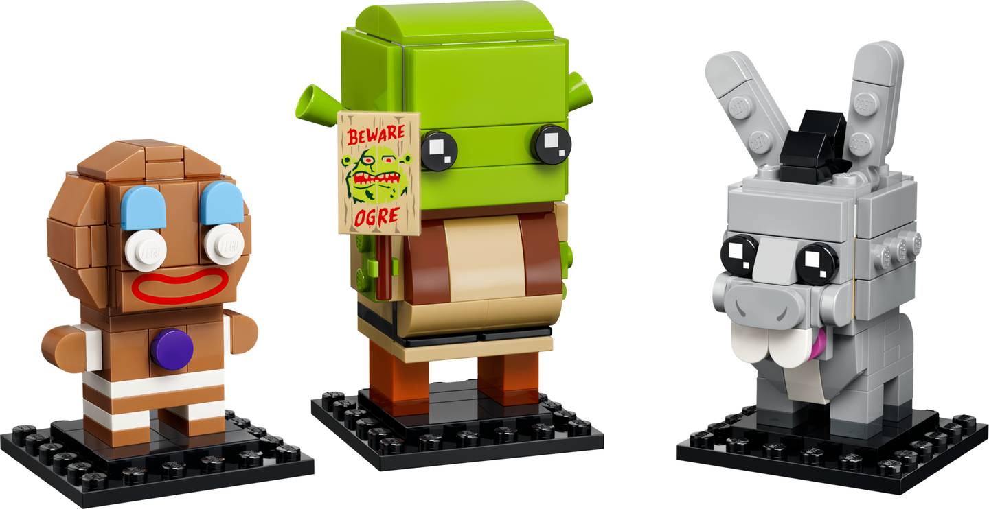 LEGO Figuras de Shrek, Asno y Jengi (40923)