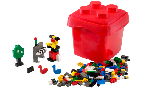 LEGO Fun with Bricks {small red bucket} (4103)