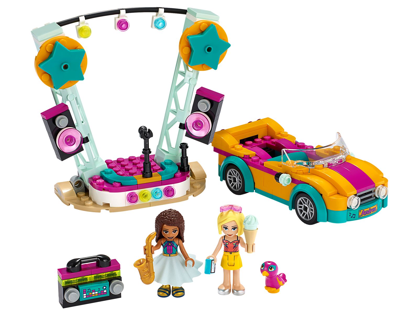LEGO Coche y Escenario de Andrea (41390)