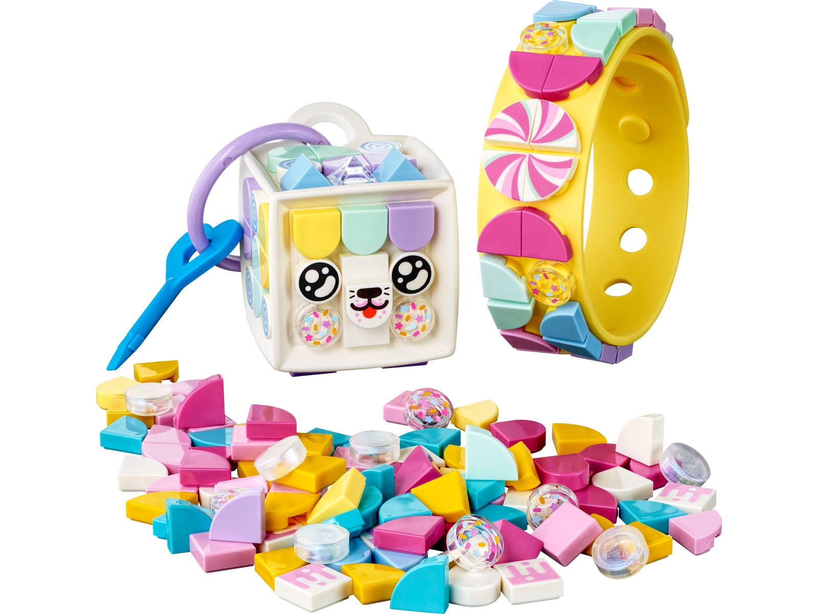 LEGO Pulsera y Adorno para Mochila Gatito Goloso (41944)