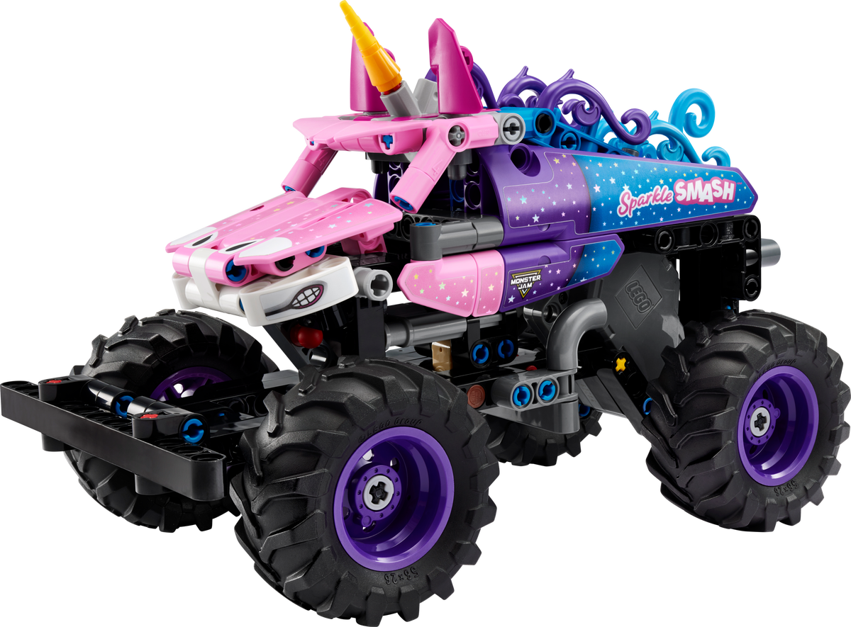 LEGO Monster Jam™ Sparkle Smash™ con Motor de Carga Manual (42220)