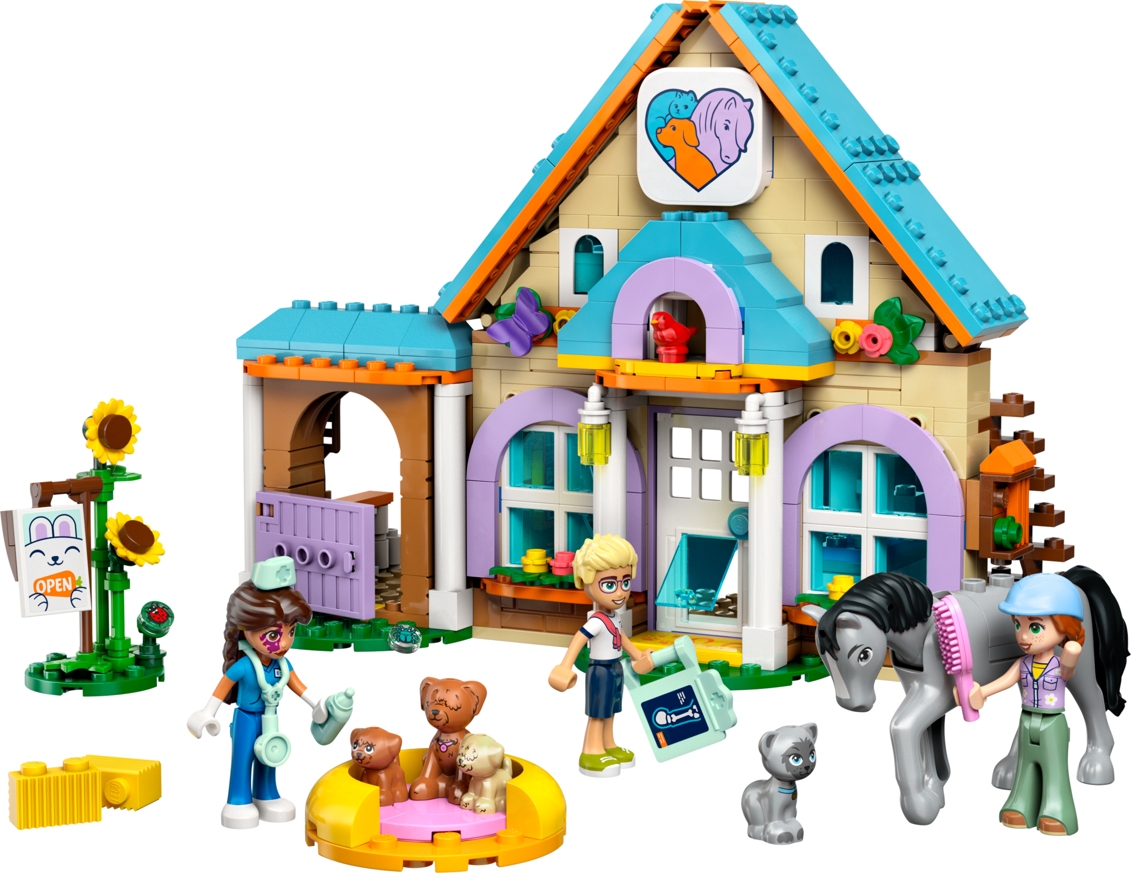 LEGO Caballo y Clínica Veterinaria de Mascotas (42651)