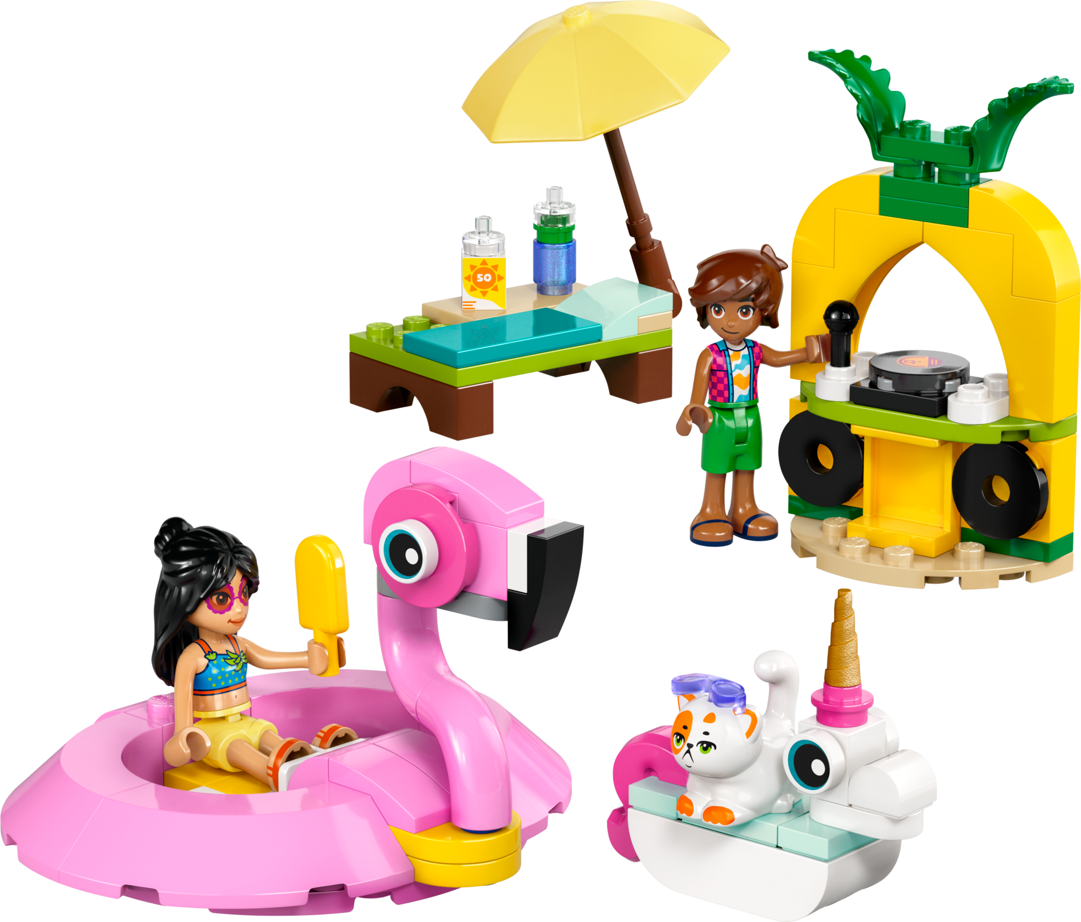 LEGO Fiesta en la Piscina con Flamenco y Unicornio (42658)
