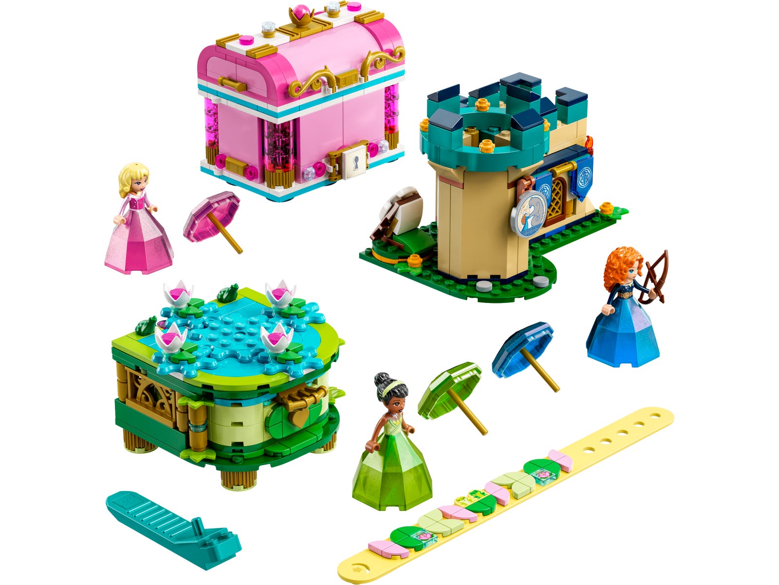 LEGO Creaciones Encantadas de Aurora, Mérida y Tiana (43203)