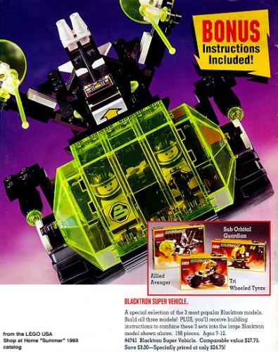 LEGO Blacktron Super Vehicle (Value 3-Pack) (4741)