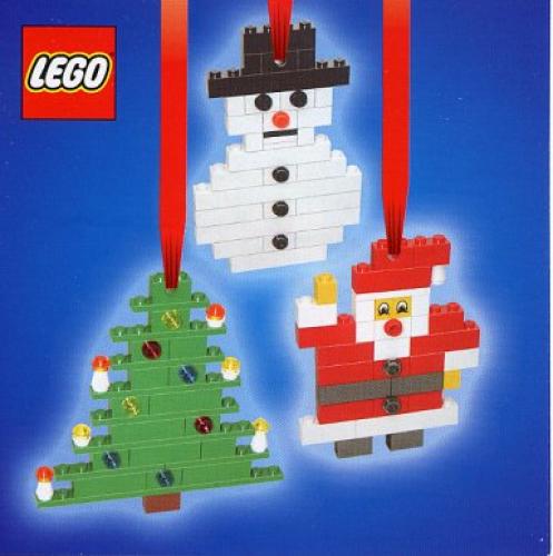 LEGO Three Christmas Decorations - Santa Tree and Snowman (4759)