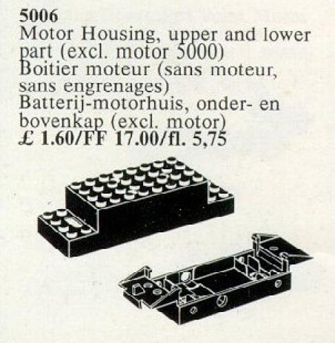 LEGO Replacement 2-Piece Battery Motor Housing (5006)