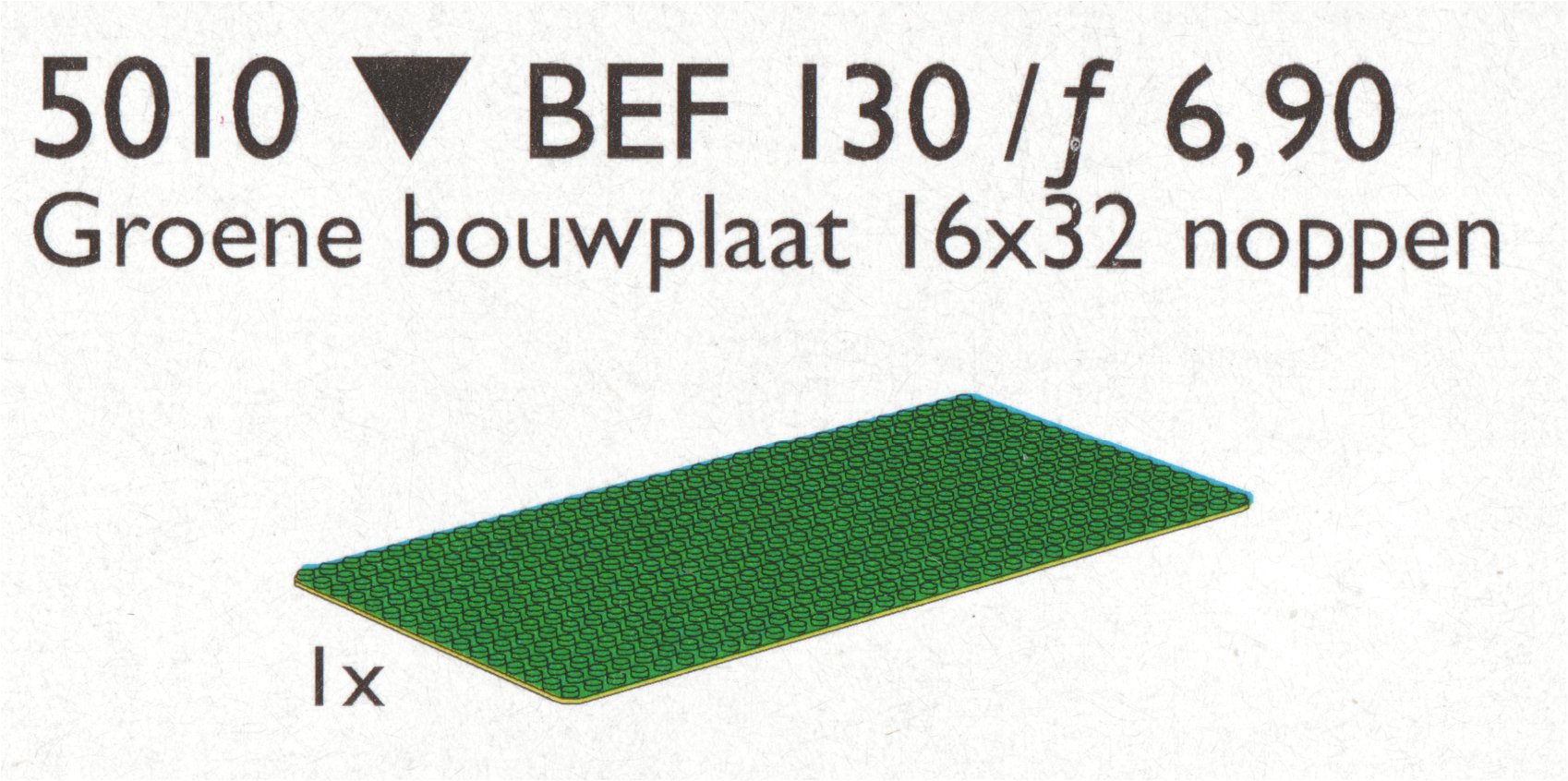 LEGO Building Plate 16 x 32, Green (5010)