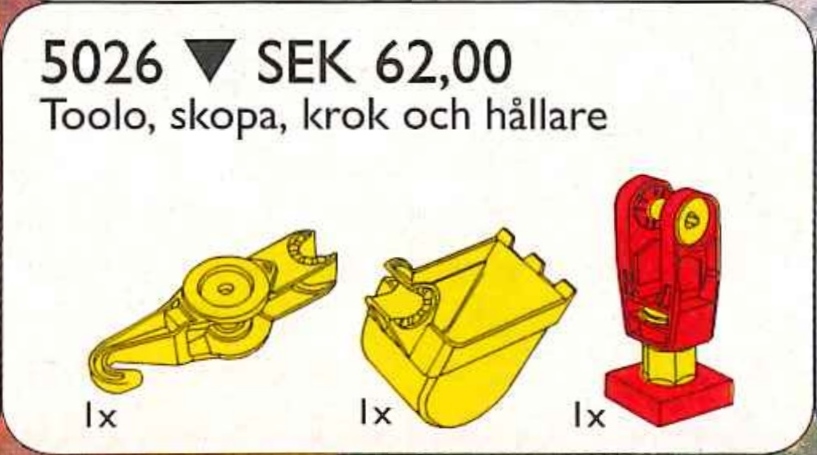 LEGO Toolo Loader, Hook and Turntable (5026)