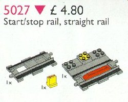 LEGO Start-Stop Rail and Straight Rail (5027)
