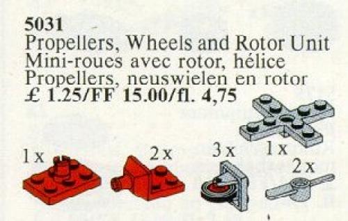 LEGO Propellers, Wheels, Rotor Unit (5031)