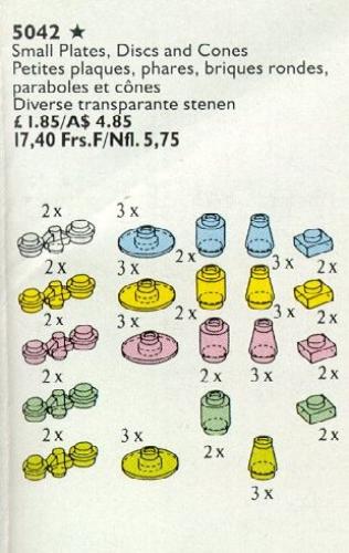 LEGO Space Light and Radar Plates, Disks, Cones (5042)