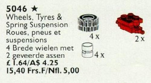 LEGO Hub, Tire and Wheel Suspension (5046)