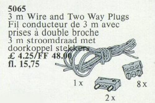 LEGO 3m Wiring and Two-Way Plug (5065)