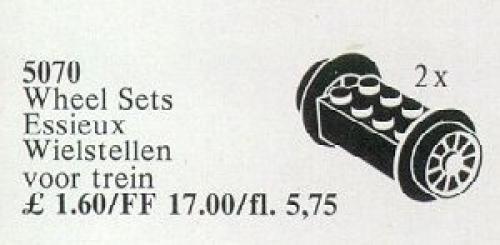 LEGO Wheel Sets, Black (5070)