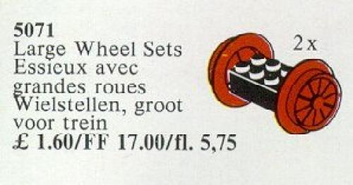 LEGO Wheel Sets, Large, Red (5071)