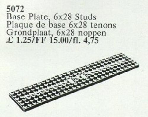 LEGO Wagonplate, 6 x 28 Studs (5072)
