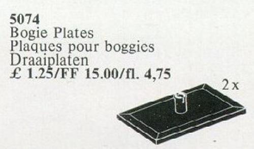 LEGO Bogie Plates, Black (5074)