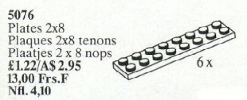 LEGO Plates 2 x 8 (5076)