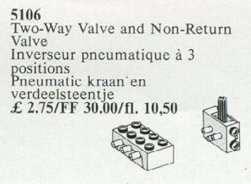 LEGO Two-Way Valve and Non-Return Valve (5106)