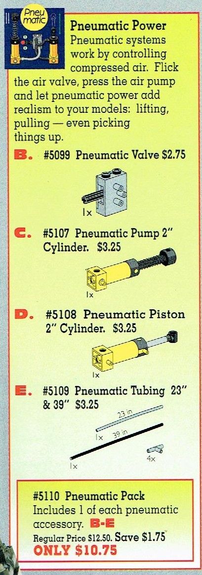 LEGO Pneumatic Value Pack (5110)