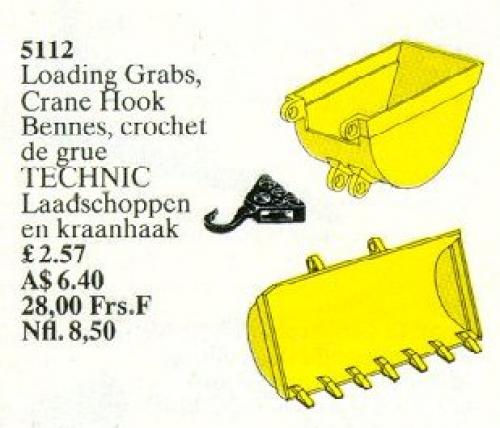 LEGO Lifting Grabs, Crane Hook (5112)