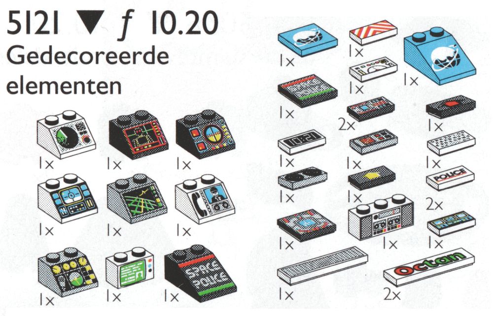 LEGO Decorated Elements (5121)