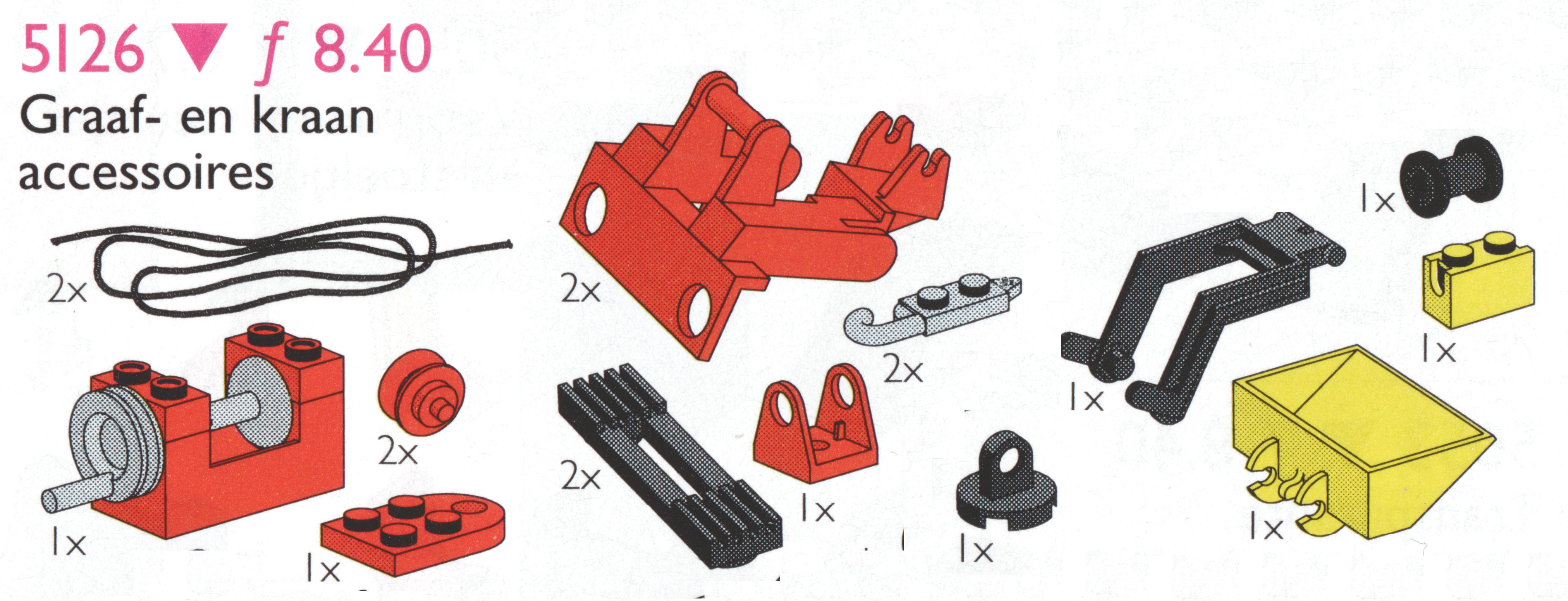 LEGO Crane and Digger Accessories (5126)
