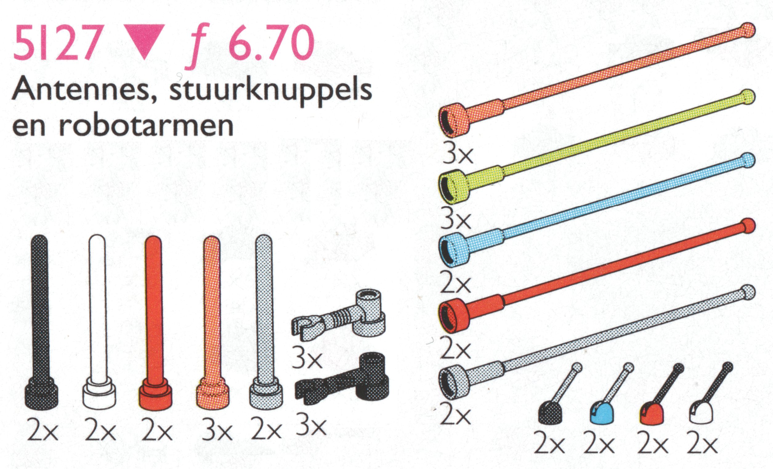LEGO Antennas and Control Sticks (5127)