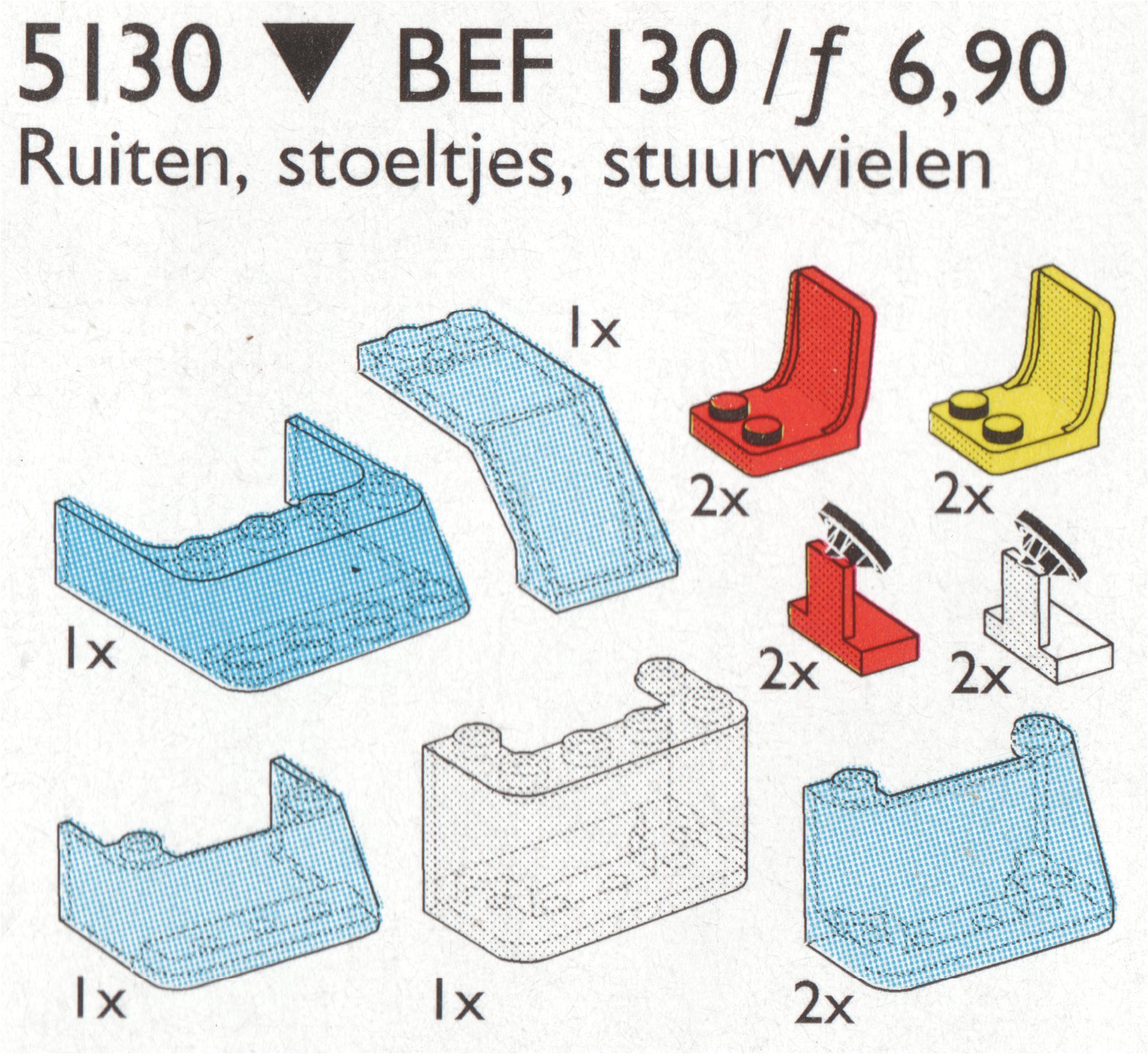 LEGO Windows, Seats, Steering Wheels (5130)