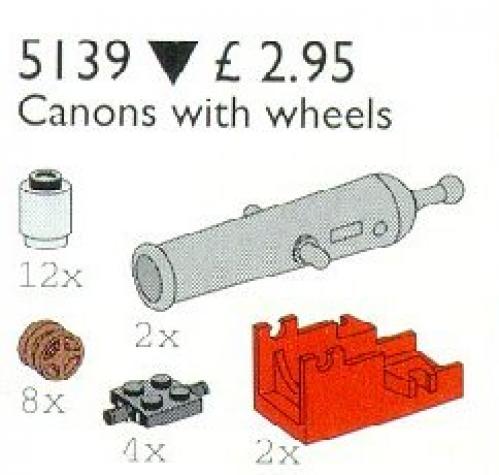 LEGO Cannons with Wheels (5139)
