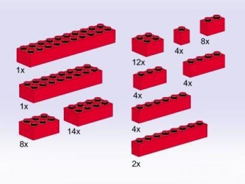 LEGO Bricks, Red (5140)