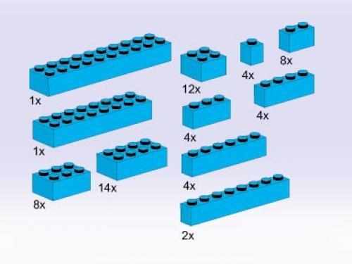 LEGO Bricks, Blue (5141)