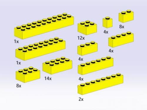 LEGO Bricks, Yellow (5143)