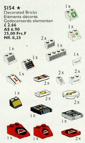 LEGO Decorated Elements (5154)