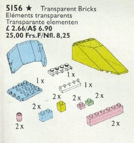 LEGO Transparent Bricks (5156)