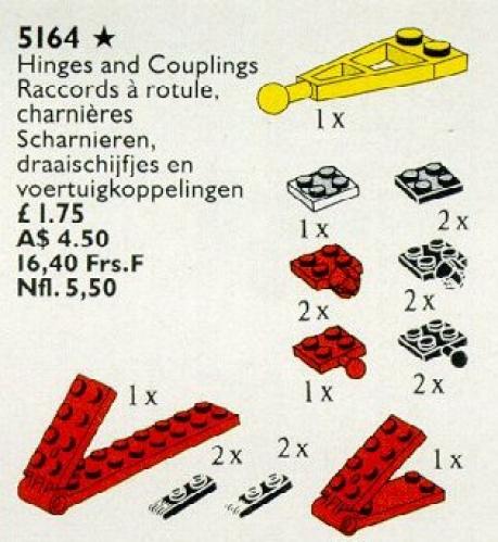 LEGO Hinges, Turntables and Couplings (5164)