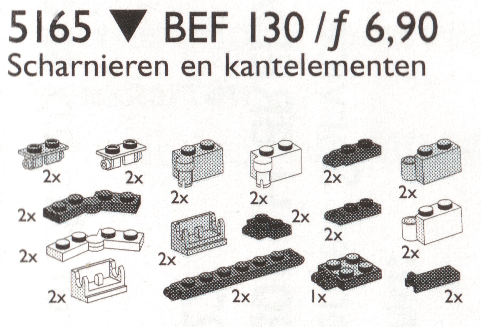 LEGO Hinges, Couplings and Tilting Bearings (5165)