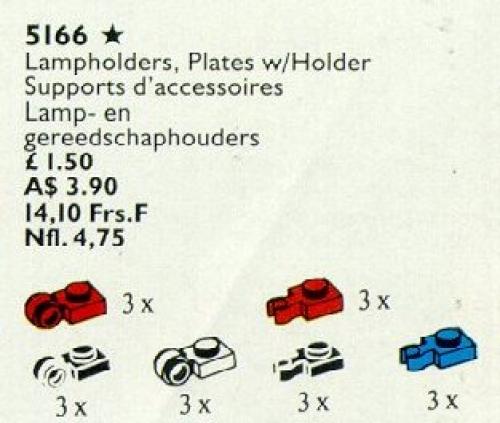 LEGO Lampholders, Plates with Holder (5166)