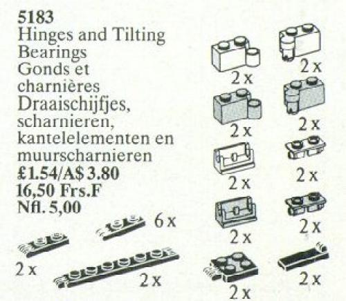 LEGO Hinges and Couplings (5183)