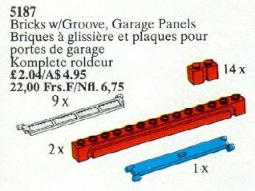 LEGO Bricks with Groove and Garage Panels (5187)