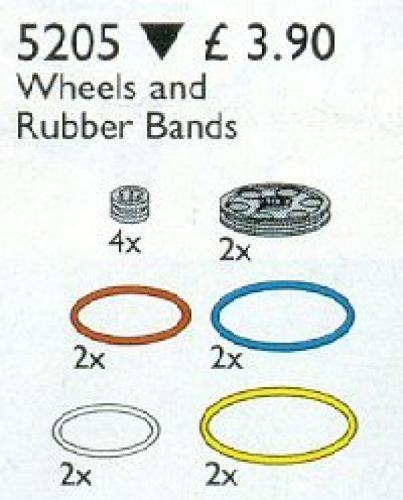 LEGO Pulleys and Rubber Belts (5205)