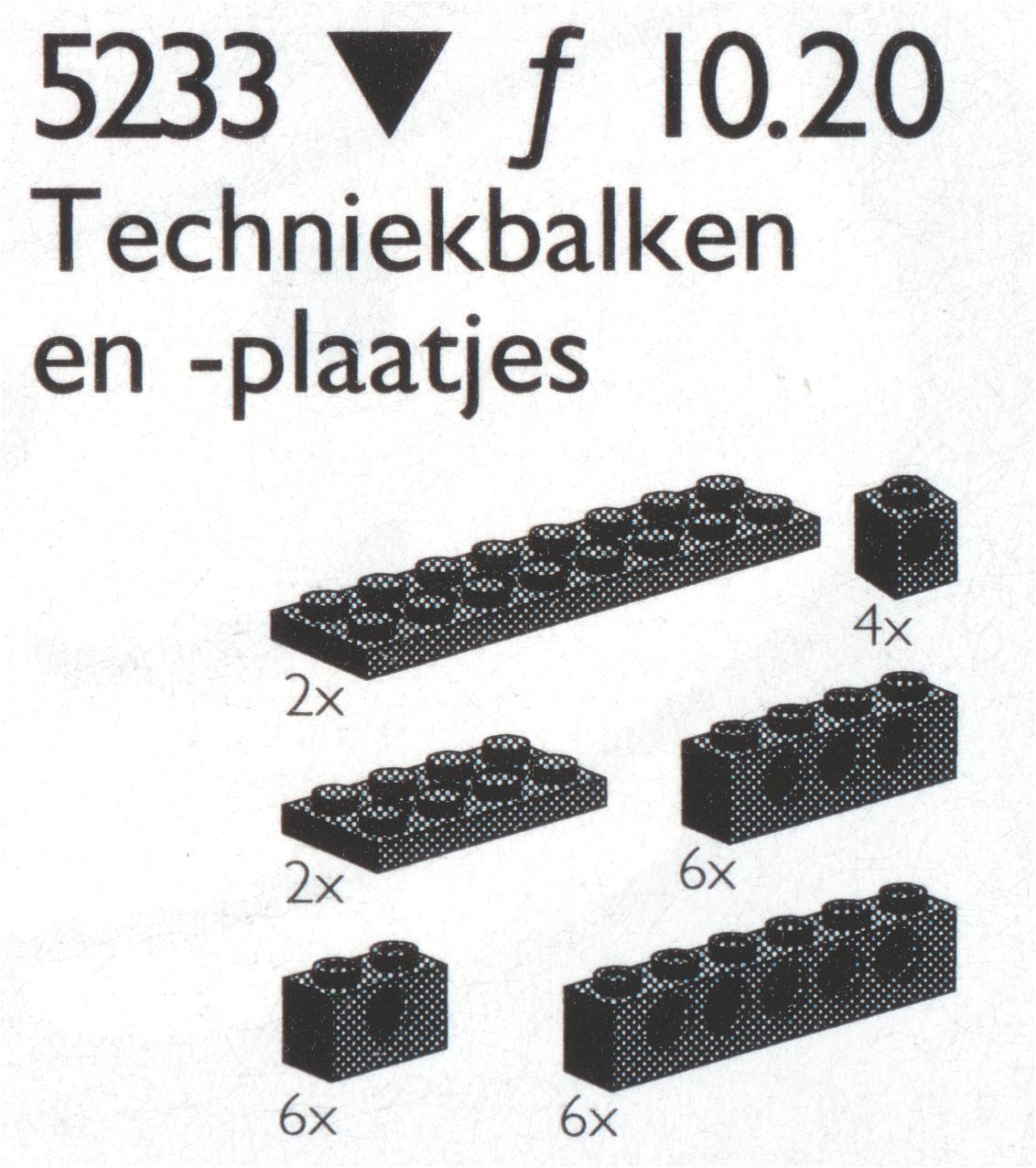 LEGO Small Beams and Plates with holes (5233-2)