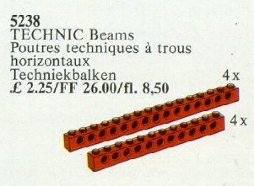 LEGO TECHNIC Beams {red} (5238)
