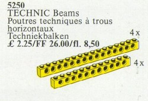 LEGO TECHNIC Beams {yellow} (5250)