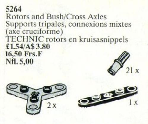 LEGO Rotors and Bush/Cross Axles (5264)