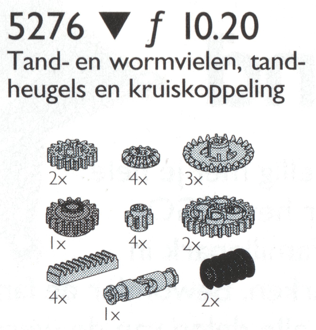 LEGO Gear Wheels Etc. / Gear Wheels, Worm Gears, Universal Joints and Gear Racks (5276)